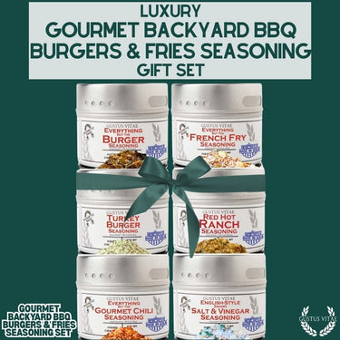 Gourmet Backyard BBQ Burgers & Fries Seasoning Set - Six Pack